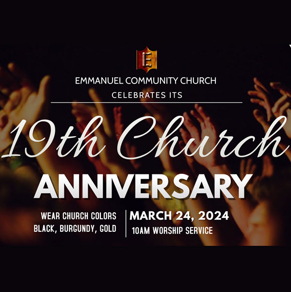 19th Church anniversary